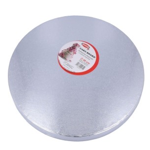 Base tonda ARGENTO per Torta Pasticceria misura D 40 cm Confezione 1 pz art ST.ARG.40CM
