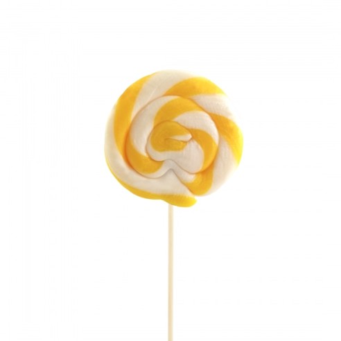 LECCA LECCA stecco tondo da 25 g Gusto LIMONE colore GIALLO confezione 50pz Art LEC.GIALLO