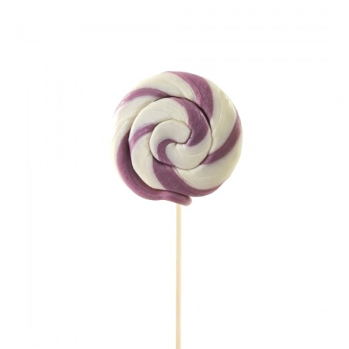 LECCA LECCA stecco tondo da 25 g Gusto RIBES NERO colore VIOLA confezione 50pz Art LEC.VIOLA