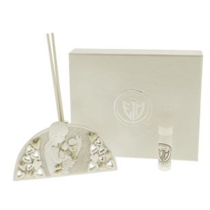 Bomboniera Profumatore in polvere di marmo Icona con simbolo Comunione Ragazza h 12 cm con Scatola art 04A137