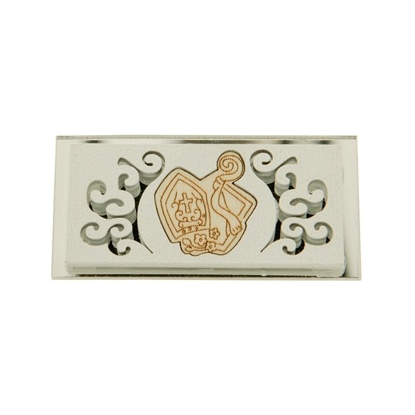 Bomboniera Decorazione in pvc Targhetta Simbolo Cresima 6 cm Confezione 12 pz art CA155