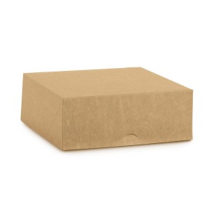 Scatola colore AVANA pasticceria modello SWEETIE misura 25 x 25 x h 14,5 cm Confezione 50 pz art 39068