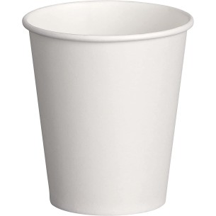 Bicchieri Bicchiere BIODEGRADABILE carta Colore Bianco festa Party da 250 ml confezione 50 pz Art 0149