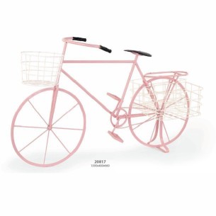Bicicletta in Metallo ROSA Decorazione Wedding Party Planner 109 x 40 x 66 cm art 20817