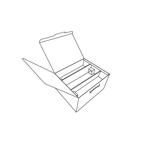 Scatola SEGRETO colore ROSSO e ORO porta 4 BOTTIGLIA mis. 32,5 x 17,5 x h 18 cm Confezione 20 pz Art 39210