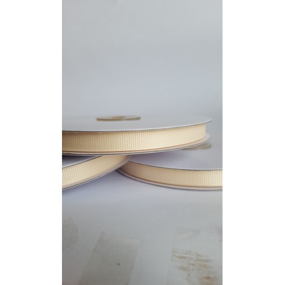 Nastro GROSGRAIN AVORIO rotolo bobina Laghezza 1 cm x 50 mt Decorazione fai da te - art DG1002