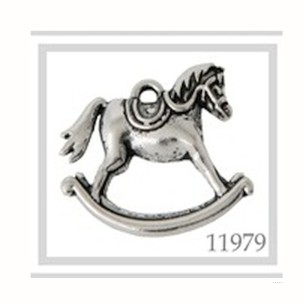 Ciondolo Cavalluccio a dondolo idea decorazione bomboniera set 12 pz rt 11979