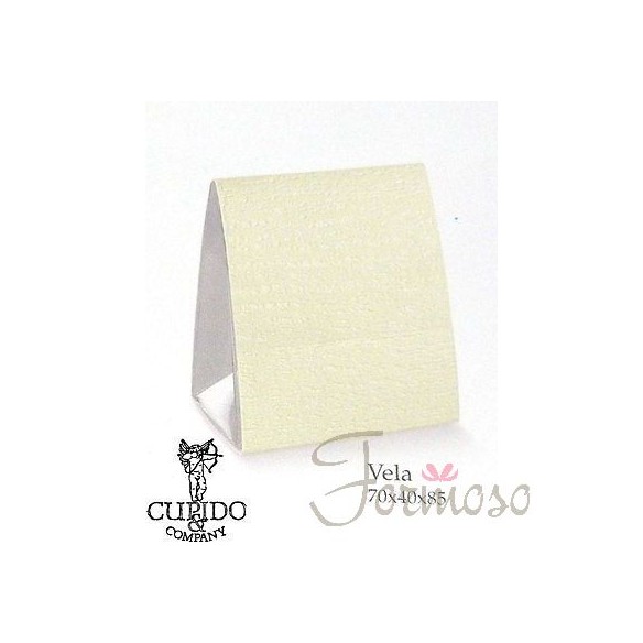 Scatola bomboniera tipo Vela ardesia avorio 70X40X85mm - n 20 pz- art. 56496