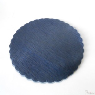 Velo organza tondo per confetti fai da te D 24 cm 50 pezzi Blu art C0116