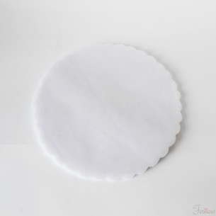 Velo organza tondo per confetti fai da te D 240 mm 50 pezzi bianco art C0107