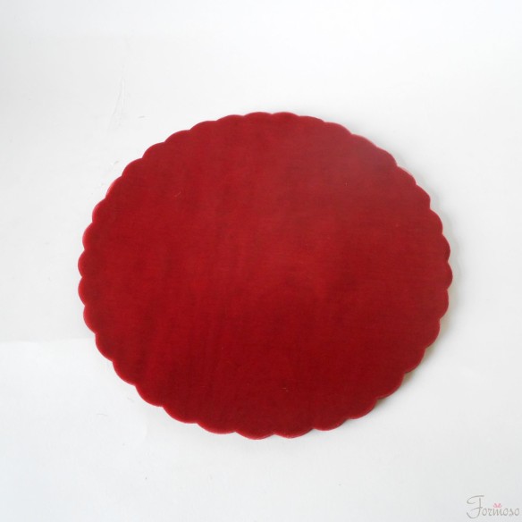 Velo organza tondo per confetti fai da te D 240 mm 50 pezzi Bordeaux art C0119