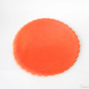 Velo organza tondo per confetti fai da te D 240 mm 50 pezzi Arancio art C0117