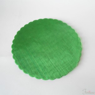 Velo organza tondo per confetti fai da te D 240 mm 50 pezzi verde art C0120