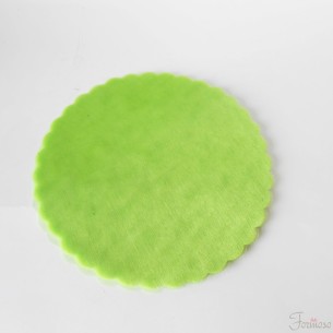 Velo organza tondo per confetti fai da te D 24 cm 50 pezzi verde Napoli art C0140