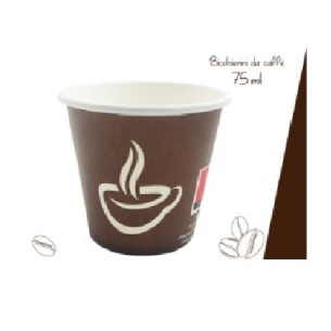 Bicchiere per caffe monouso Biodegradabile da 75 ml cartone da 1800 pz Art FT002