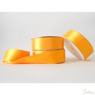 Nastro doppio raso 40 mm rotolo bobina da 50 mt Giallo arancio fai da te - art D4012