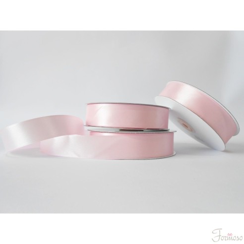 Nastro doppio raso 25 mm rotolo bobina da 50 mt Rosa fai da te - art D2515