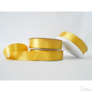 Nastro doppio raso 25 mm rotolo bobina da 50 mt Oro fai da te - art D2525