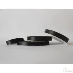 Nastro doppio raso 15 mm rotolo bobina da 50 mt Nero fai da te - art D1530