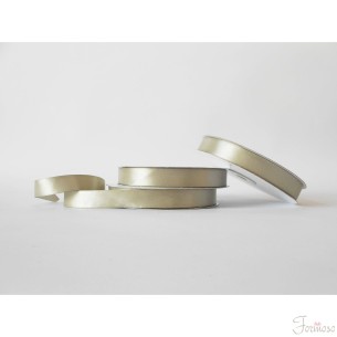 Nastro doppio raso 15 mm rotolo bobina da 50 mt Grigio Fango fai da te - art D1529