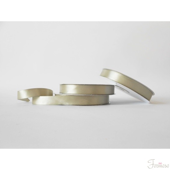 Nastro doppio raso 15 mm rotolo bobina da 50 mt Grigio Fango fai da te - art D1529