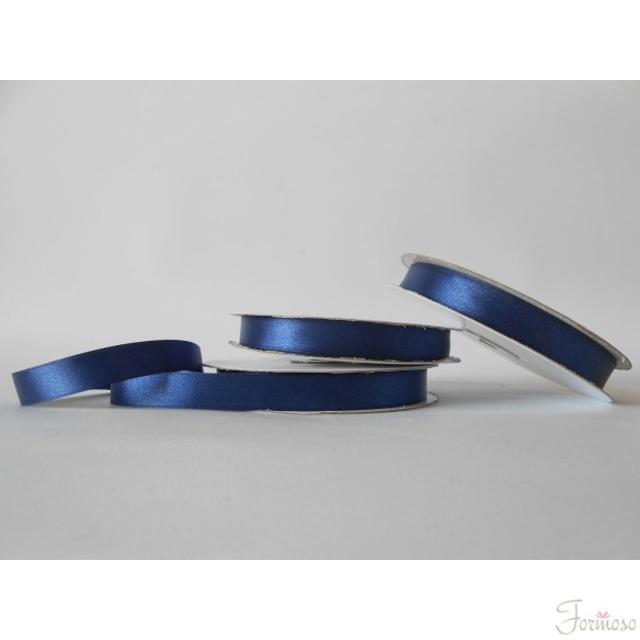 Nastro doppio raso 15 mm rotolo bobina da 50 mt Blu fai da te - art D1519