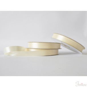 Nastro doppio raso 10 mm rotolo bobina da 50 mt Avorio fai da te - art D1002