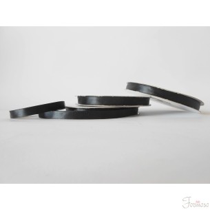 Nastro doppio raso 10 mm rotolo bobina da 50 mt Nero fai da te - art D1030