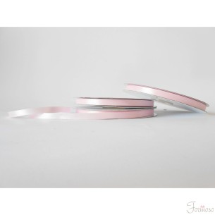 Nastro doppio raso 6 mm rotolo bobina da 50 mt Rosa fai da te - art D0615