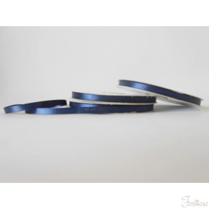 Nastro doppio raso 6 mm rotolo bobina da 50 mt Blu fai da te - art D0619