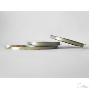 Nastro doppio raso 6 mm rotolo bobina da 50 mt Grigio fango fai da te - art D0629