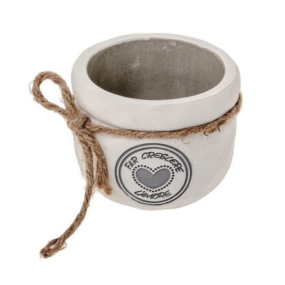 Bomboniera porta pianta in terracotta dm 11 x h 8 cm art 02A227