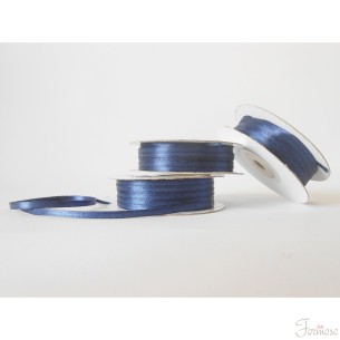 Nastro doppio raso 3 mm rotolo bobina da 50 mt Blu fai da te - art D0319