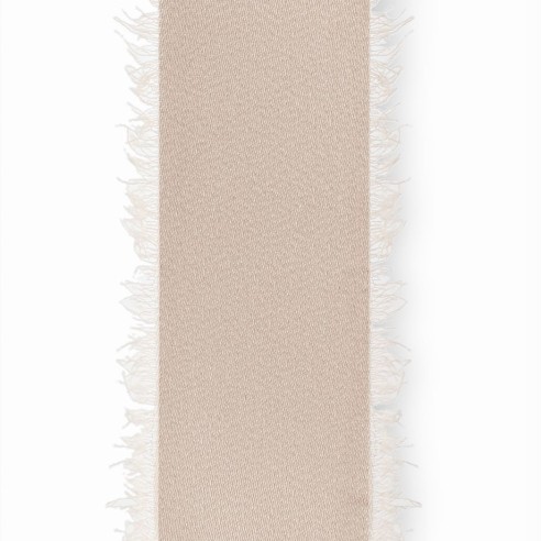 Decorazione nastro chiffon raso colore Sabbia 4 cm x 25 mt art 29681