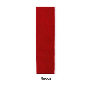 Nastro in Velluto Velvet per decorazione colore ROSSO in bobina rotolo da spessore 9 mm x 10 mt Wedding art 24869