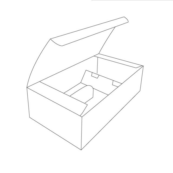 Scatola porta 2 bottiglia UNICA colore Skin Vinaccio 34 x 18 x h 9,5 cm set 30 pz art 37721