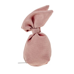Bomboniera sacchetto in tessuto due punte Rosa Antico h 13 cm confezione 12 pz art C2703