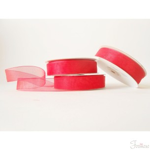 Nastro organza 20 mm rotolo bobina da 50 mt Rosso fai da te - art E2011