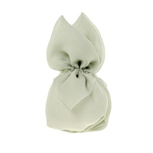 Bomboniera sacchetto per confetti in tessuto salvia 14 cm confezione 12 pz art C2725