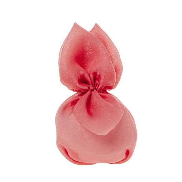 Bomboniera sacchetto per confetti in tessuto corallo 14 cm confezione 12 pz art C2726