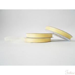 Nastro organza 10 mm rotolo bobina da 50 mt Avorio fai da te - art E1002