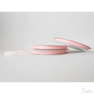 Nastro organza 6 mm rotolo bobina da 50 mt Rosa fai da te - art E0610