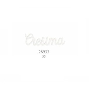 Decorazione bomboniera scritta Cresima in legno bianco 5,5 cm confezione 12 pz art 28933