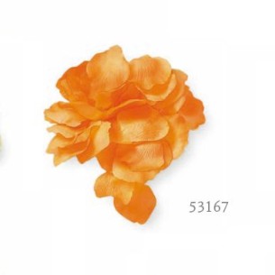 Confezione 288 petali tessuto Arancione per decorazioni feste art 53167