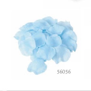 Confezione 288 petali tessuto Celeste per decorazioni feste art 56056