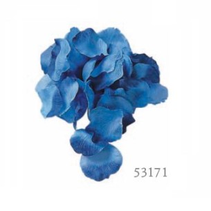 Confezione 288 petali tessuto Blu per decorazioni feste art 53171