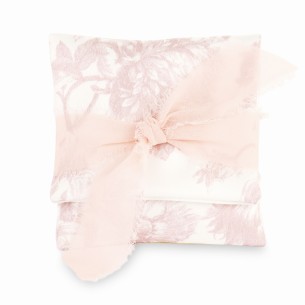 Sacchetto tessuto tipo busta per confetti colore rosa cipria 9 x h 9 cm confezione 12 pz art 29642