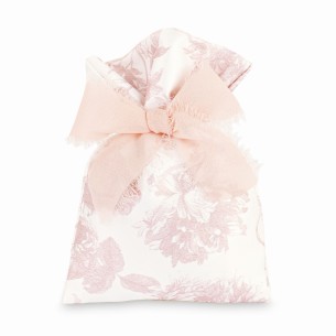 Sacchetto tessuto per confetti colore rosa cipria 10 x h 14 cm confezione 12 pz art 29640