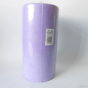 Bobina 25 cm 100 mt rotolo tulle decorazioni bomboniere colore Lilla art. NT25/21