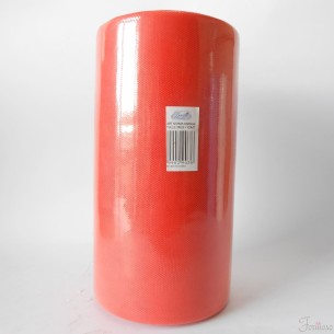 Bobina 25 cm 100 mt rotolo tulle decorazioni bomboniere colore Arancio art. NT25/25